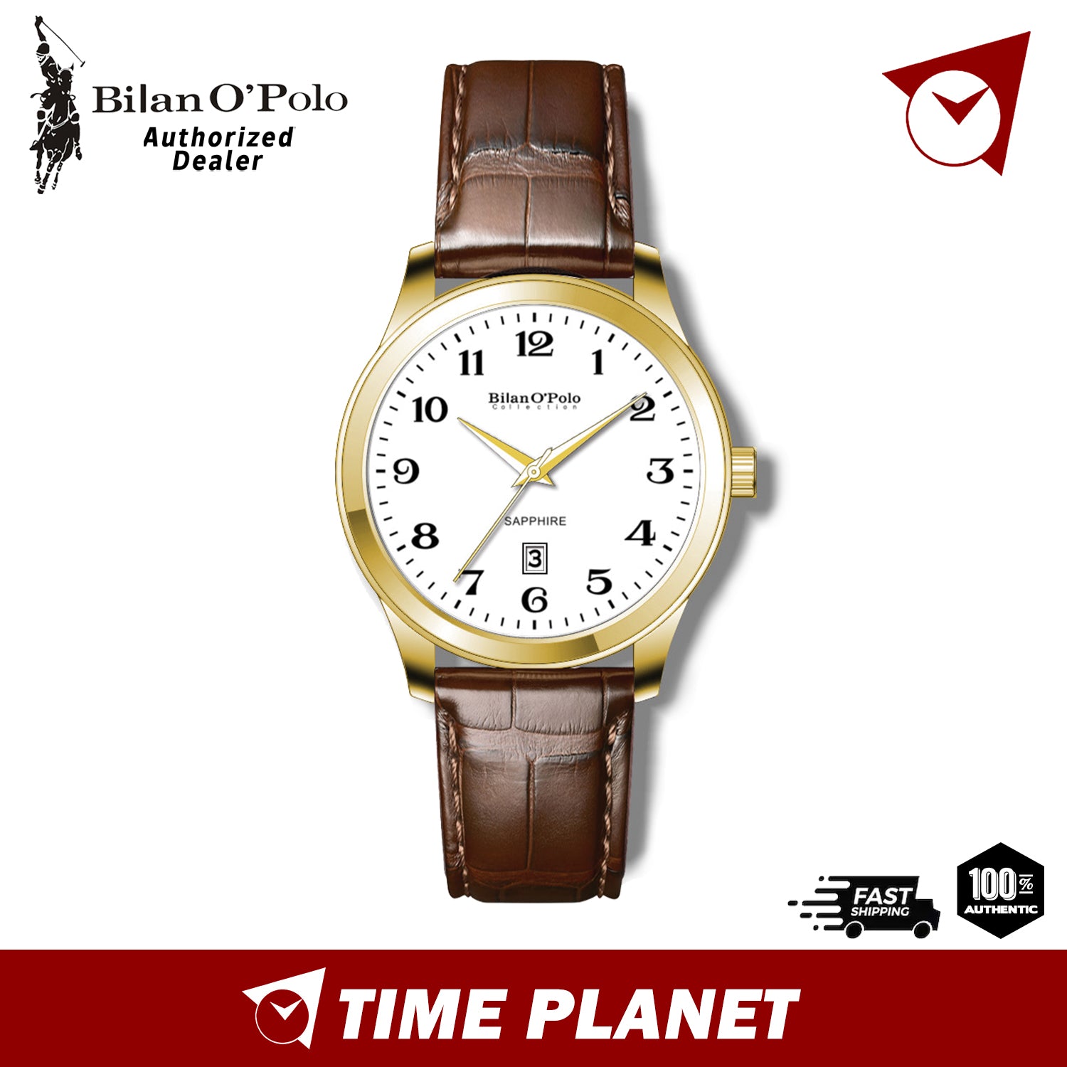 Bilan o polo sapphire best sale watch price